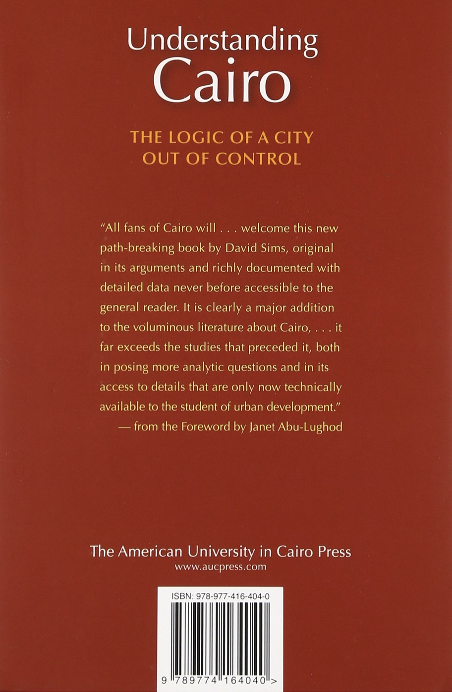  Understanding Cairo: The Logic of a City out of Control- Buchrezension